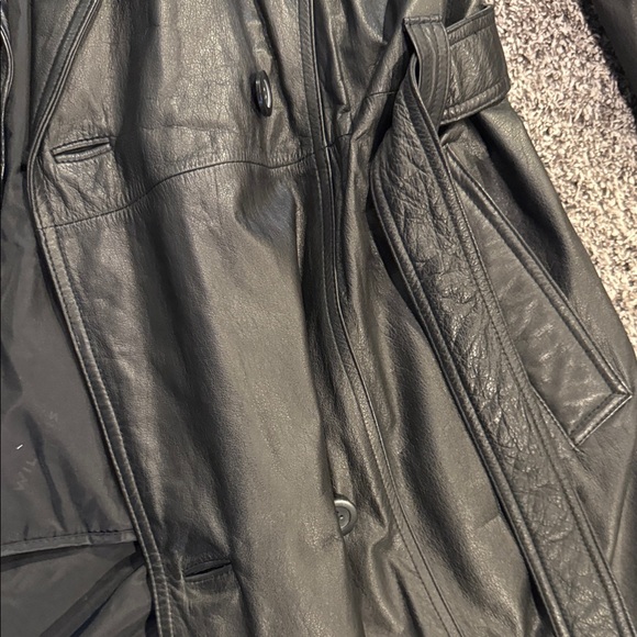 Wilsons Leather Men's Black Trench Coat 3M Thinsulate - Medium - Picture 10 of 16